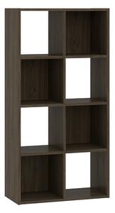 Regál Sinde 2x4, tmavý orech