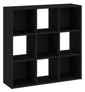 Regál Sinde 3x3, čierna