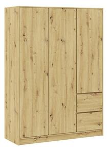 Šatníková skriňa Bamio 147, dub artisan