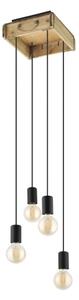 Eglo 43591 - Luster na lanku WOOTTON 4xE27/40W/230V
