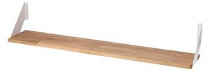 Atmowood dubová polica 100 cm - bočné kovanie Kovanie: Biele kovanie