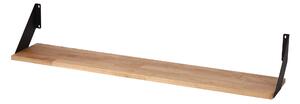 Atmowood dubová polica 100 cm - bočné kovanie Kovanie: Čierne kovanie