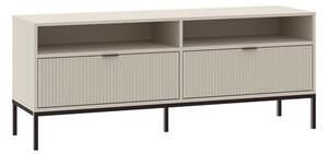 TV stolík Cambre Wave, krémová / biela