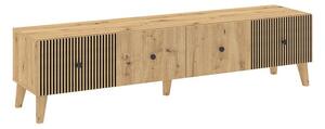 TV stolík Laranga, dub artisan / čierna
