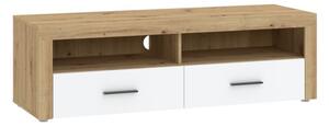 TV stolík Mina, dub artisan / biela