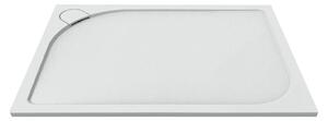 Mereo Obdĺžniková sprchová vanička s oblým krytom sifónu, vr. sif., bez nožičiek, liaty mramor Obdĺžniková sprchová vanička s oblým krytom sif., 120x…