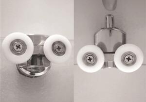 Mereo Kora sprchový set: štvorcový kút 90 cm, biely ALU, sklo Grape, vanička, sifón