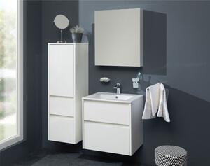 Mereo Opto, kúpeľňová skrinka vysoká 125 cm, pravé otváranie, biela, dub, biela/dub, čierna Opto kúpeľňová skrinka vysoká 125 cm, pravé otváranie, bi…