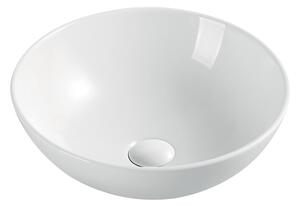 Mereo Umývadlo na dosku bez prepadu, 400x400x145 mm, okrúhle, keramické