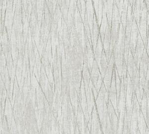 A.S. Création | Vliesová tapeta na stenu Hygge 2 38598-7 | 0,53 x 10,05 m | metalická, šedá