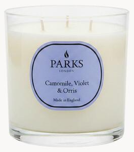 Ručne vyrobená trojknôtová vonná sviečka Vintage Aromatherapy (Camomile, Violet & Soft Musk)