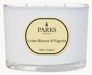 Ručne vyrobená trojknôtová vonná sviečka Vintage Aromatherapy (Linden Blossom, Magnolia & Soft Musk)