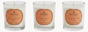 Ručne vyrobené vonné sviečky Vintage Aromatherapy (Orange, Cedarwood & Clove), 3 ks