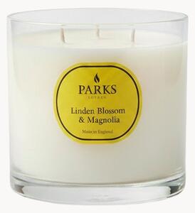 Ručne vyrobená trojknôtová vonná sviečka Vintage Aromatherapy (Linden Blossom, Magnolia & Soft Musk)
