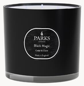 Ručne vyrobená trojknôtová vonná sviečka Black Magic (Cedar, Clove & Sandalwood)