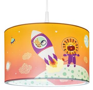 Závesná lampa Little Astronauts Escape, oranžová
