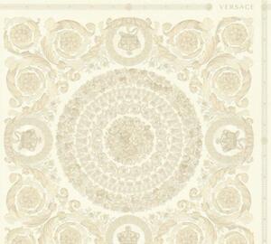 A.S. Création | Vliesová tapeta na stenu Versace 37055-1 | 0,70 x 10,05 m | zlatá, biela, krémová