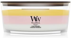 Woodwick Trilogy Floral Blossoms vonná sviečka s dreveným knotom 453.6 g