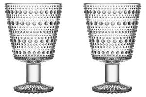 Sklenený pohár Kastehelmi 260 ml Clear – set 2 ks