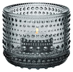Sklenený svietnik Kastehelmi 6,4 cm – Grey