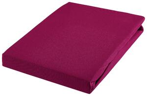 NAPÍNACIA PLACHTA, džersej, bobuľová, 140-160/200-220 cm Novel - Obliečky & plachty, Online Only