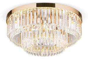 Stropné LED svietidlo Prism, zlaté, Ø 55 cm