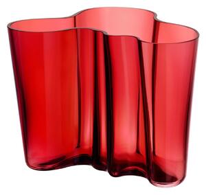 Skleněná váza Aalto 16 cm – Cranberry