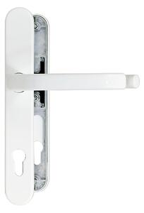 Dverové kovanie pre plastové dvere RICHTER RHD.0031.92 (F9016), kľučka-kľučka, Otvor na cylindrickú vložku PZ, RICHTER BIELA (RAL 9016M), 92 mm