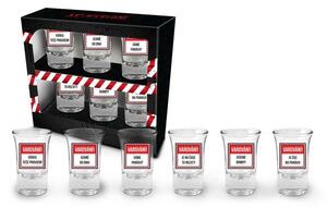 SADA SKLENIC NA PANÁKY - VAROVÁNÍ!, 6X35 ML