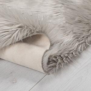 Flair Rugs koberce Kusový koberec Faux Fur Sheepskin Grey - 160x230 cm