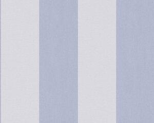 A.S. Création | Vliesová tapeta na stenu Pure Elegance 3979-04 | 0,53 x 10,05 m | biela, modrá