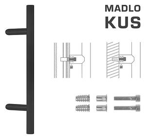 DVERNÉ MADLO MP kód K10 Ø 30 mm SP - ks (BS - Čierna matná), Délka 1200 mm900 mmØ 30 mm, MP BS (čierna mat)