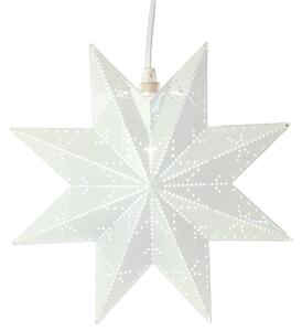 Plechová svietiaca hviezda White Classic 31 cm