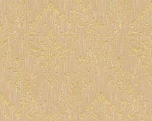 A.S. Création | Vliesová tapeta na stenu Metallic Silk 30659-4 | 0,53 x 10,05 m | žltá, zlatá