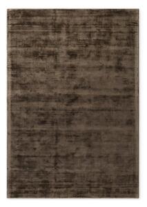 Hnedý ručne tkaný koberec z viskózy 80x150 cm Noemi – Vikosa