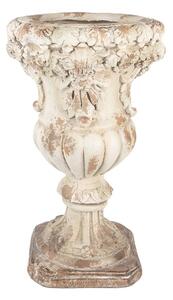 Béžový antik kvetináč v barokovom štýle Baroque - Ø 35*56 cm - Clayre & Eef