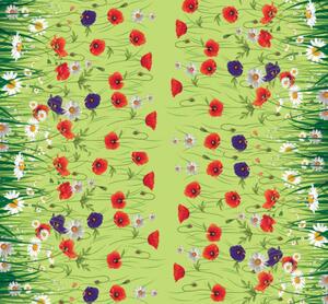 Obrus ​​PVC Mirabella 6910B - Poľné kvety 140cm x 20m
