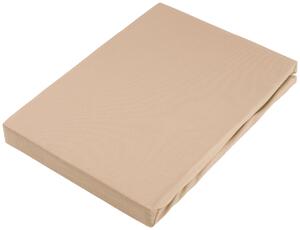NAPÍNACIA PLACHTA NA BOXSPRIN, džersej, hnedá, 90/220 cm Novel - Obliečky & plachty