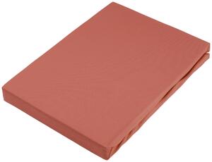 NAPÍNACIA PLACHTA NA BOXSPRIN, džersej, červenohnedá, 90/220 cm Novel - Obliečky & plachty