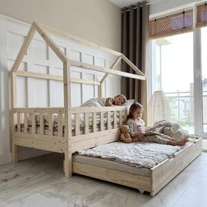Raj posteli Posteľ Domček Blanco Plus 200x140 (s prístelkou)