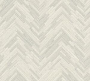 A.S. Création | Vliesová tapeta na stenu Versace 37051-1 | 0,70 x 10,05 m | krémová, biela, metalická
