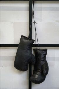 Vintage boxerské rukavice - čierne