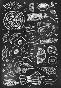 Čierny prateľný koberec 50x80 cm Life Is Yummy – Vitaus
