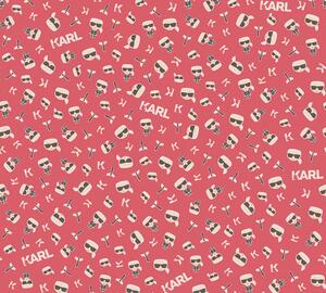 A.S. Création | Vliesová tapeta na stenu Karl Lagerfeld 37843-5 | 0,53 x 10,05 m | červená, biela, čierna
