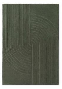 Tmavozelený ručne tkaný vlnený koberec 160x230 cm Arcura – Vikosa