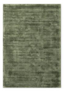 Zelený ručne tkaný koberec z viskózy 80x150 cm Noemi – Vikosa