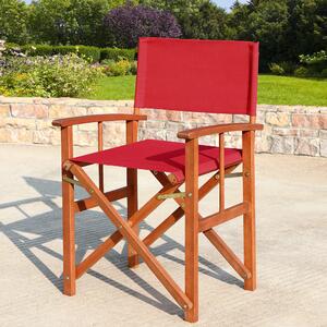 Režisérska drevená stolička Cannes - červená