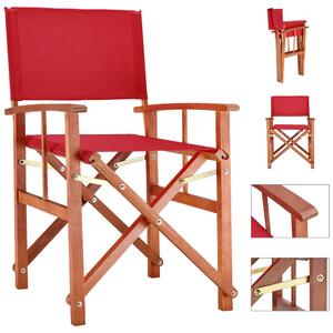 Režisérska drevená stolička Cannes - červená