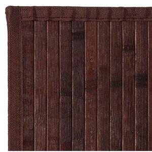 Tmavohnedý bambusový koberec 60x200 cm – Casa Selección