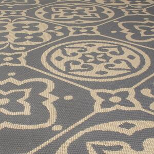 Flair Rugs koberce AKCIA: 160x230 cm Kusový koberec Florence Alfresco Tile Grey – na von aj na doma - 160x230 cm
